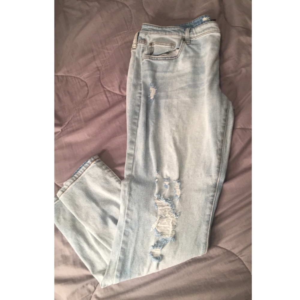 Plus size boyfriend jeans